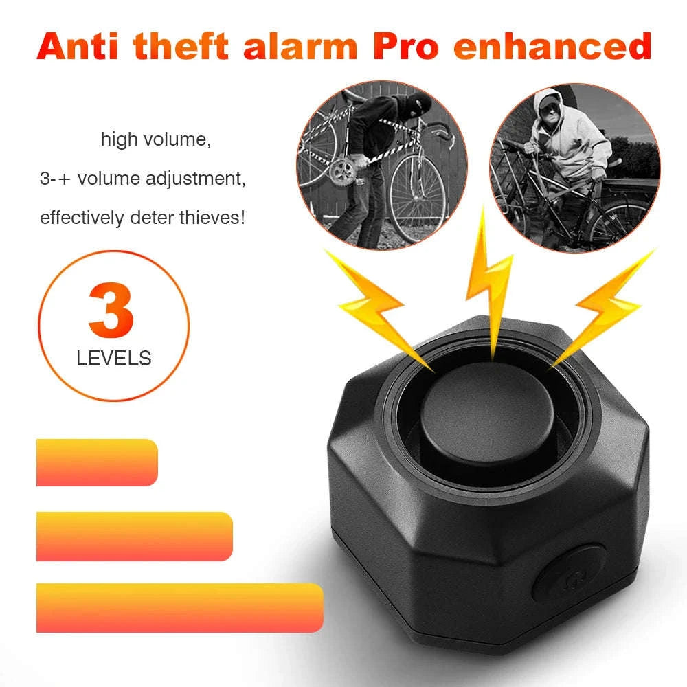 Wireless Waterproof Bicycle Alarm with Remote Control-2 Sets Alarm / spain