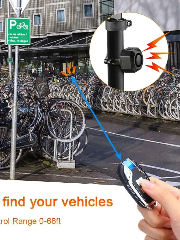 Wireless Waterproof Bicycle Alarm with Remote Control-2 Sets Alarm / spain