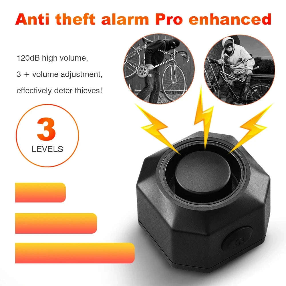 Wireless Waterproof Bicycle Alarm with Remote Control-2 Sets Alarm / spain
