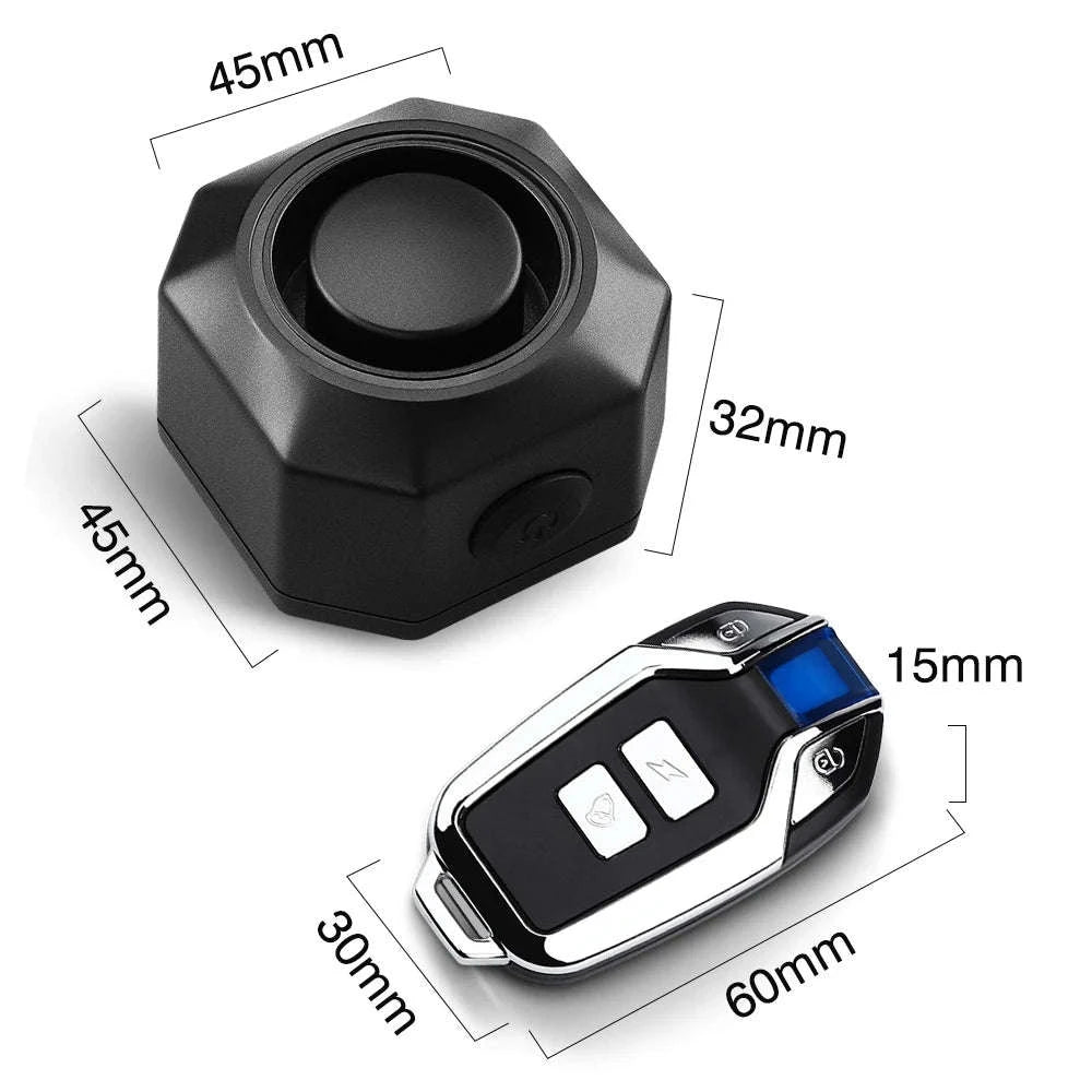 Wireless Waterproof Bicycle Alarm with Remote Control-2 Sets Alarm / spain