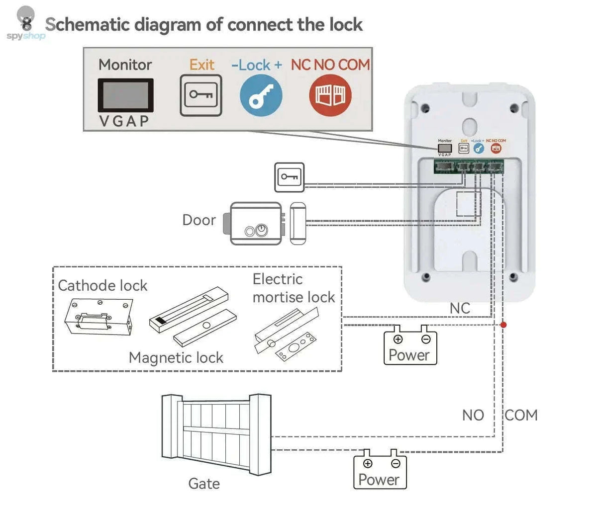 Wireless WiFi Video Doorbell System with 1080P HD Monitoring-Default Title