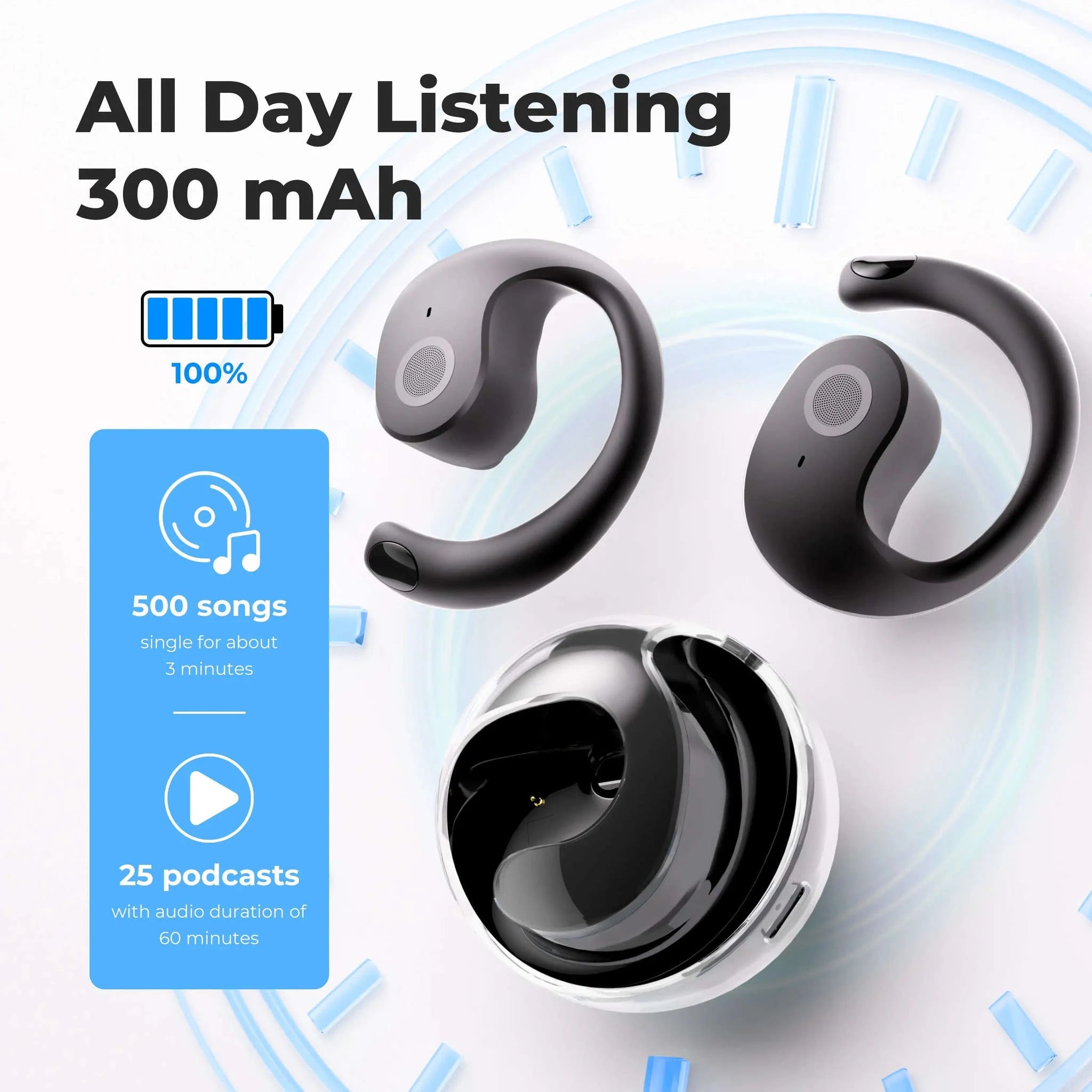 WJOY AI Real-Time Translator Earbuds-Beige-No Ai