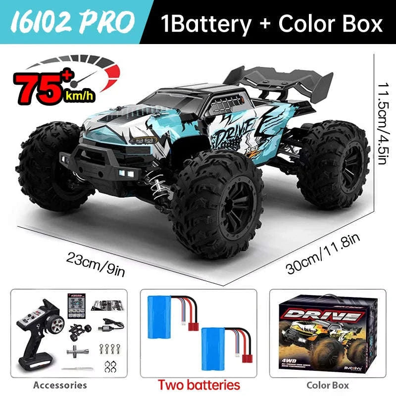 WLtoys 16101 Pro High‑Speed 1:16 RC Car-16102pro Blue-2B / spain