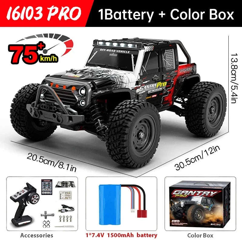 WLtoys 16101 Pro High‑Speed 1:16 RC Car-16102pro Blue-2B / spain