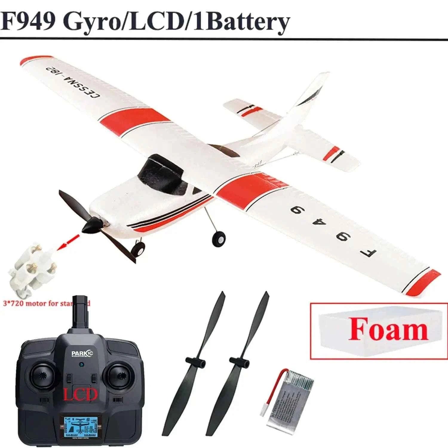 WLtoys F949 RC Airplane Trainer with Gyro Stabilization
