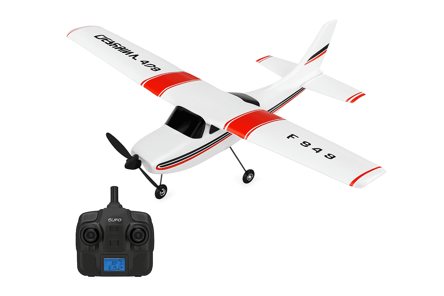 WLtoys F949 RC Airplane Trainer with Gyro Stabilization-LCD Version