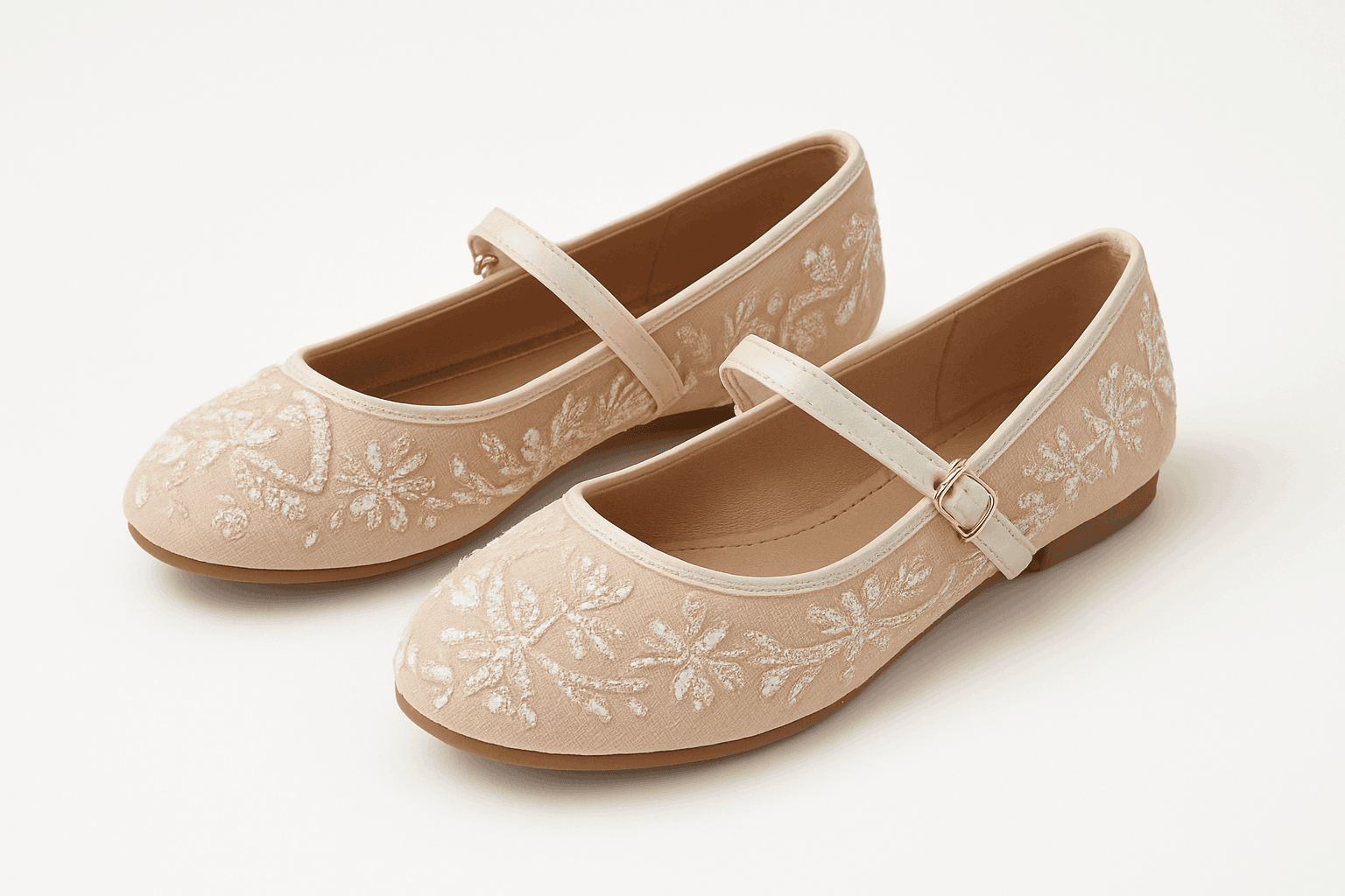 Women Ballet Flats with Buckle Strap-PDCZ-R / 41