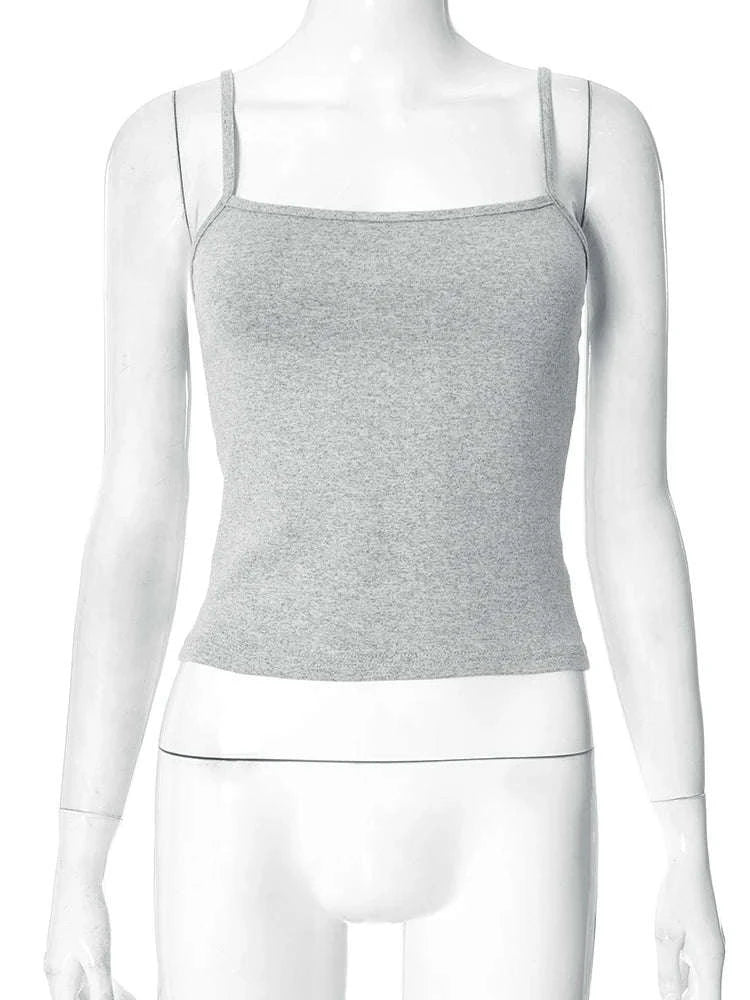 Women’s Backless Camisole & Wide Leg Pants 2-Piece Lounge Set-GRAY / S
