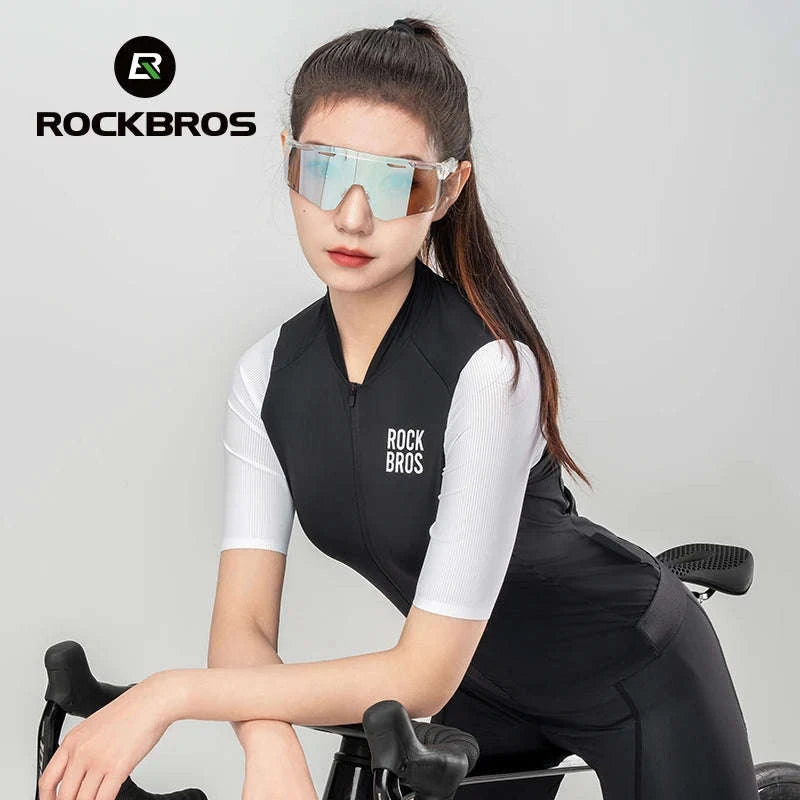 Women's Breathable Cycling Jersey Lightweight Quick-Dry Short Sleeve-Asian-YDDX001-a / S