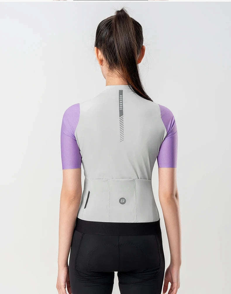 Women's Breathable Cycling Jersey Lightweight Quick-Dry Short Sleeve-Asian-YDDX001-a / S