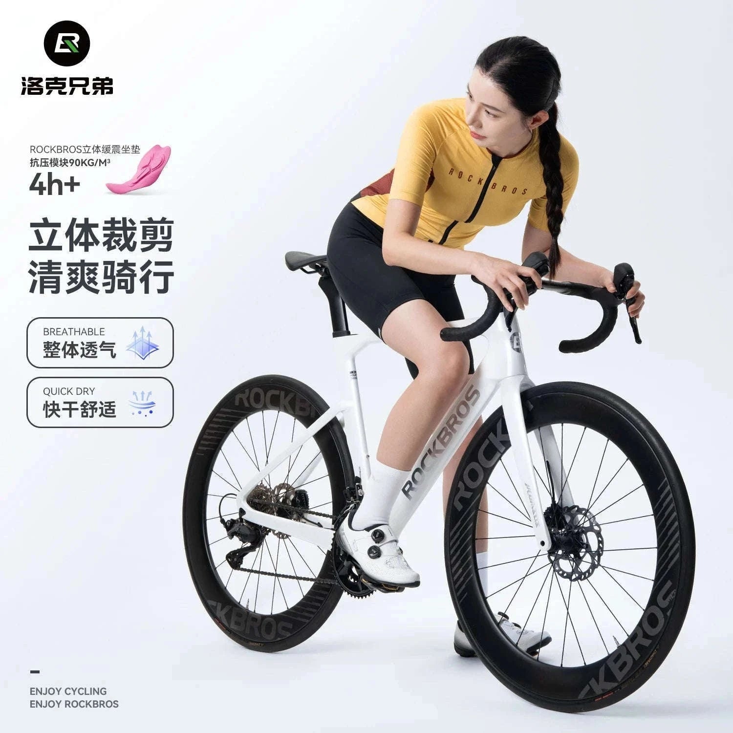 Women’s Cycling Jersey with Full Zipper Breathable Summer MTB Shirt-15110001-D / Asian 2XL(EUR XL)