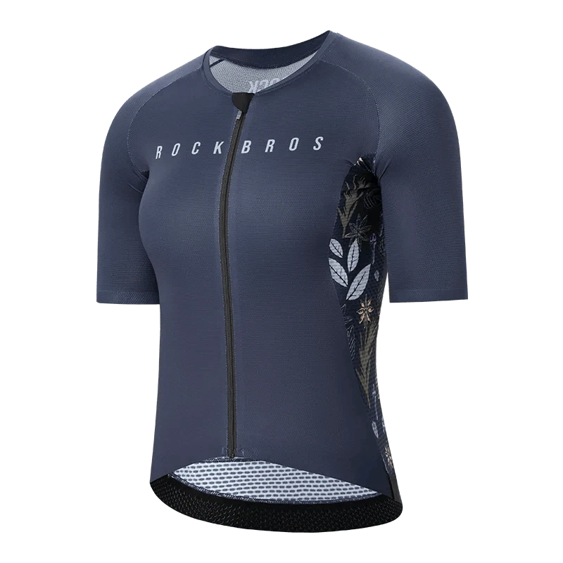 Women’s Cycling Jersey with Full Zipper Breathable Summer MTB Shirt-15110001-D / Asian 2XL(EUR XL)