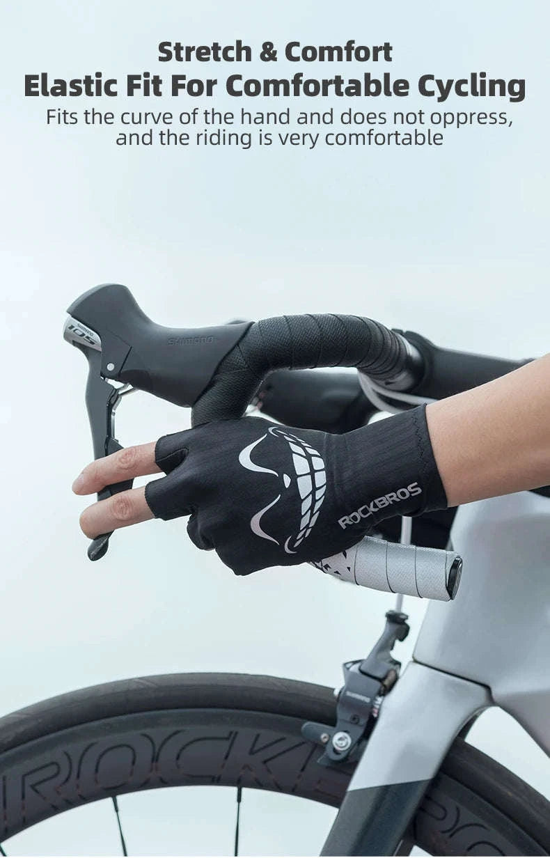 Women’s Gel Padded Cycling Gloves Half Finger Breathable Bike Gloves-S295-B / S