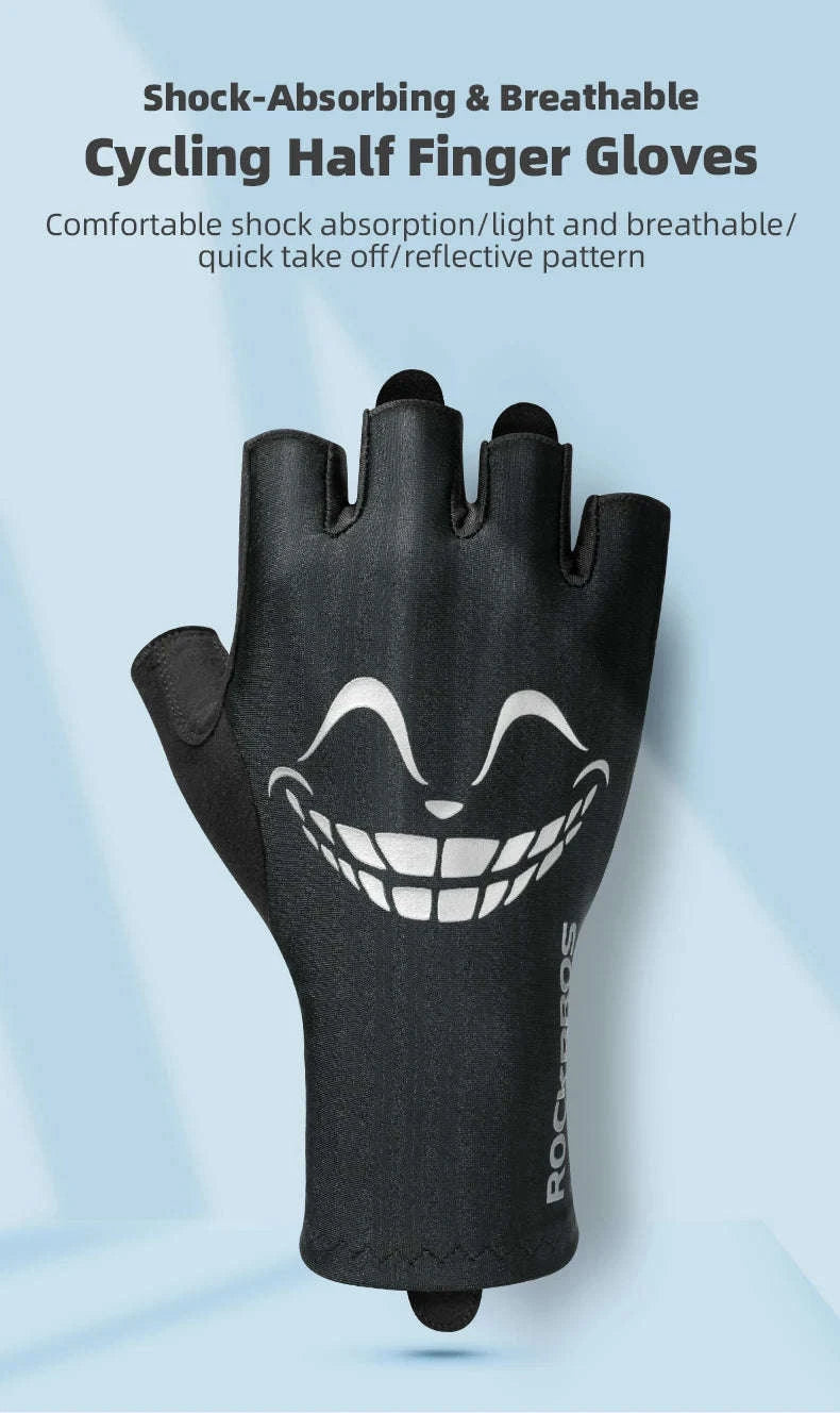 Women’s Gel Padded Cycling Gloves Half Finger Breathable Bike Gloves-S295-B / S