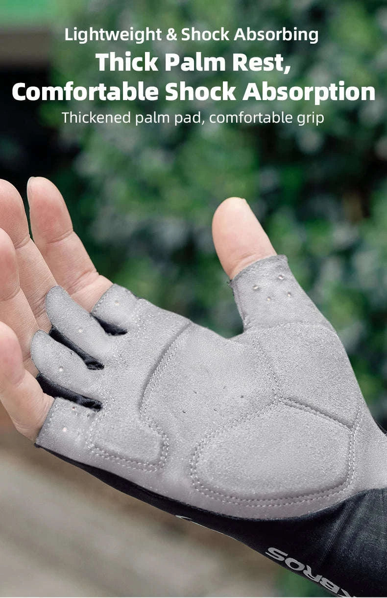 Women’s Gel Padded Cycling Gloves Half Finger Breathable Bike Gloves-S295-B / S