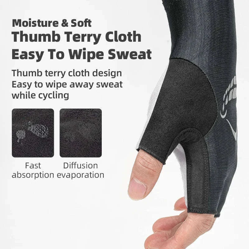 Women’s Gel Padded Cycling Gloves Half Finger Breathable Bike Gloves-S295-B / S