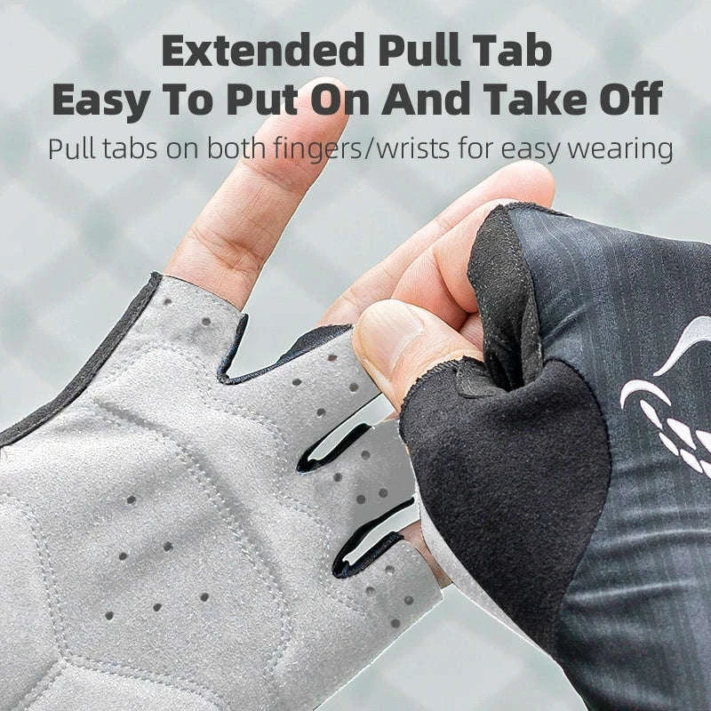 Women’s Gel Padded Cycling Gloves Half Finger Breathable Bike Gloves-S295-B / S