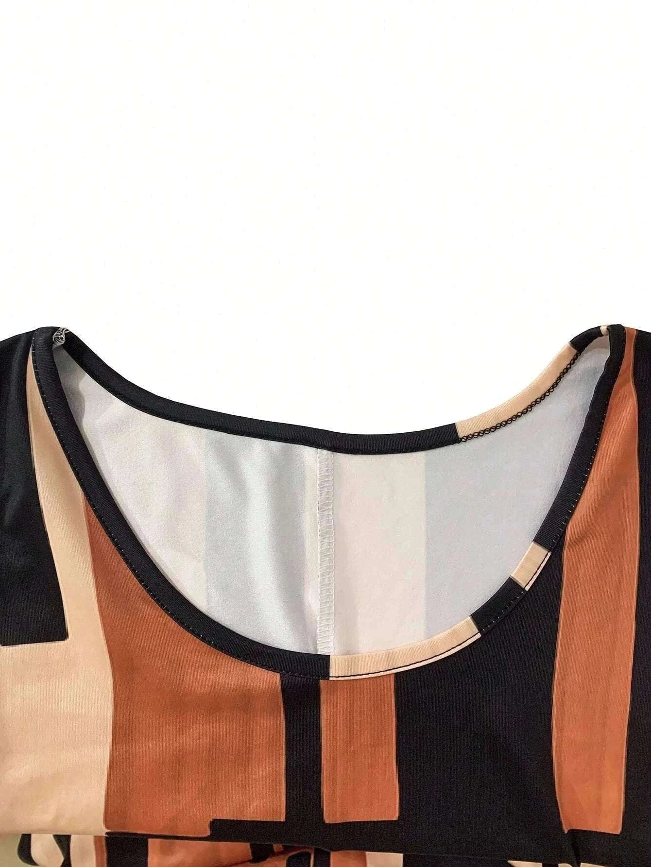 Women’s Geometric Pattern Sleeveless Summer Dress-FM 6162 / S