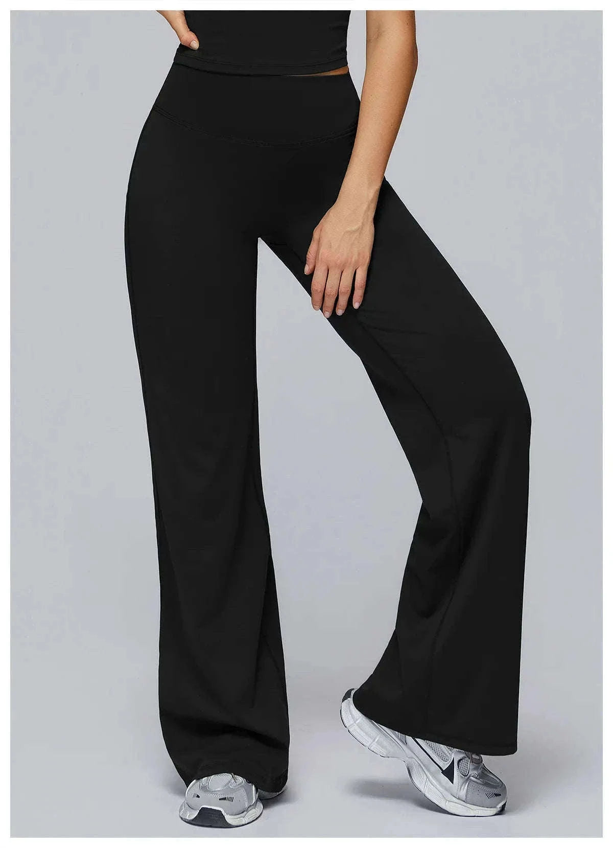 Women’s High Waist Flare Yoga Leggings for Comfort and Style-Lava Red / L / CHINA