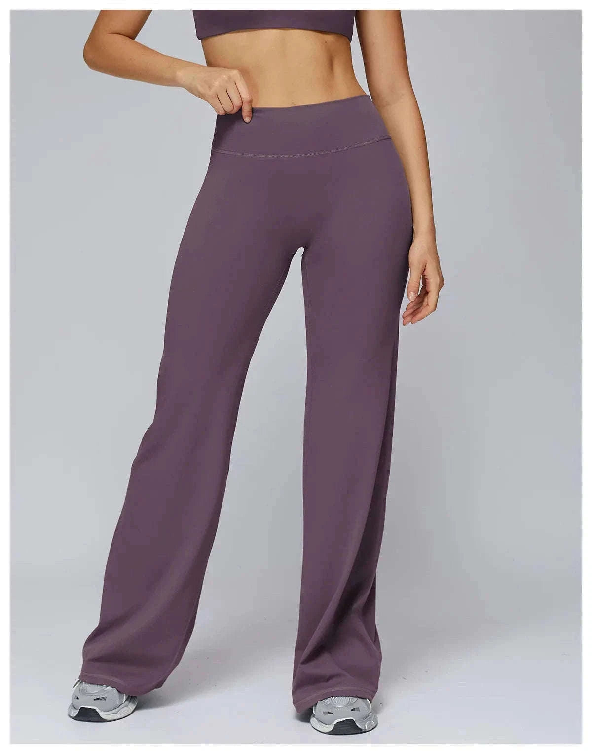 Women’s High Waist Flare Yoga Leggings for Comfort and Style-Lava Red / L / CHINA