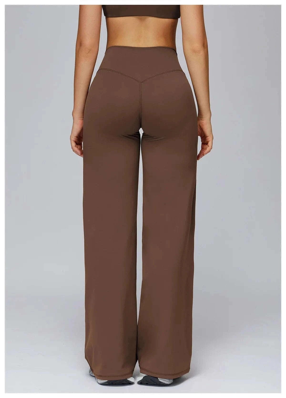 Women’s High Waist Flare Yoga Leggings for Comfort and Style-Lava Red / L / CHINA