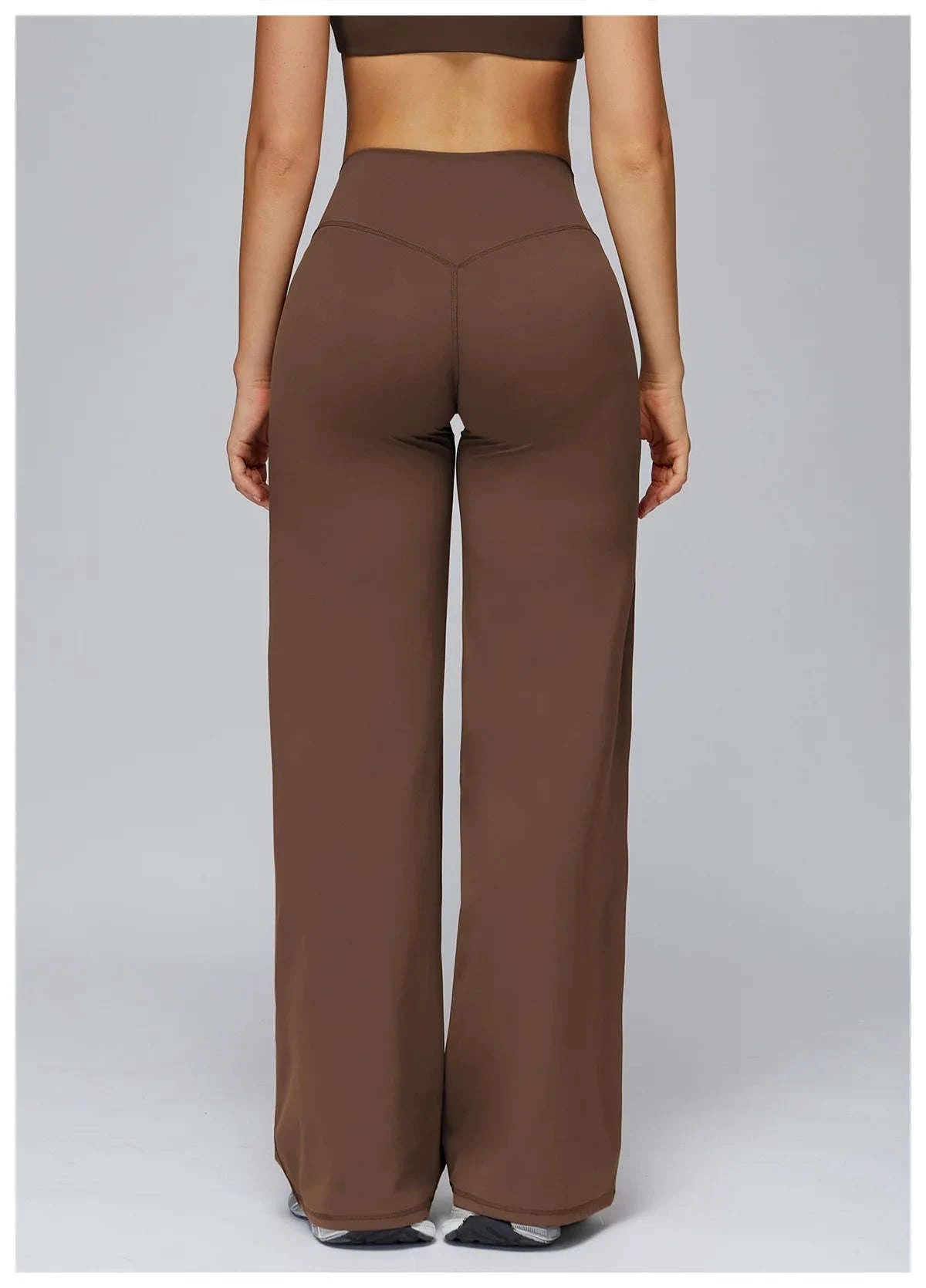 Women’s High Waist Flare Yoga Leggings-Lava Red / L / CHINA