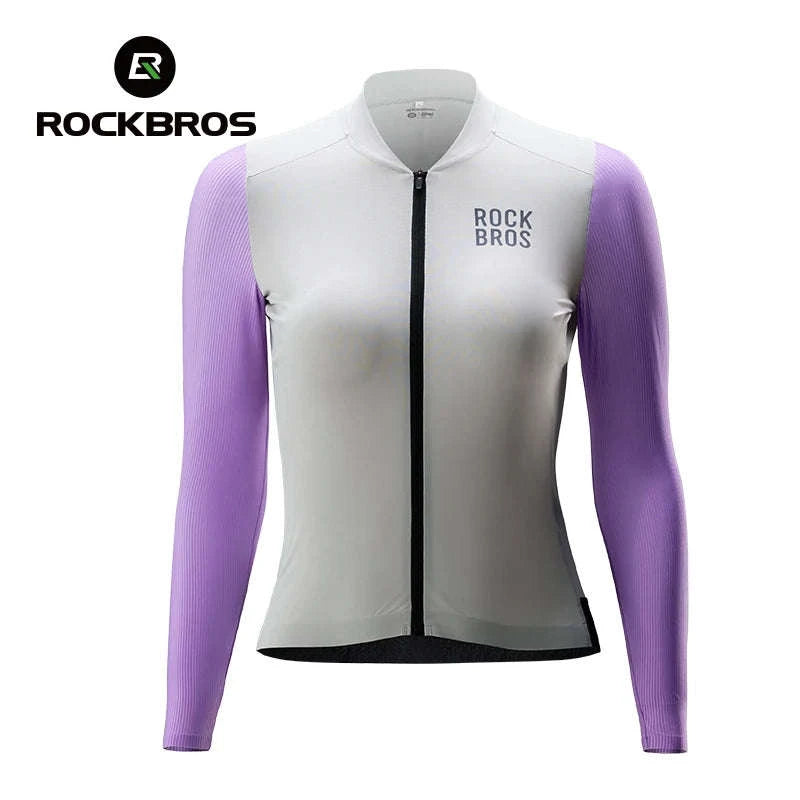 Women’s Long Sleeve Cycling Jersey Breathable Stretch Bike Shirt-YDWT001 EUR-a / S