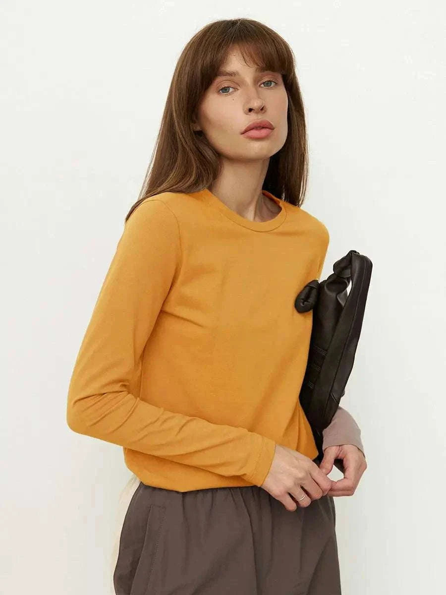Women’s Loose Cotton Everyday T-Shirt – Soft Casual O-Neck Tee-Light Green / L