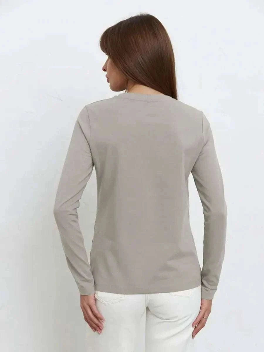 Women’s Loose Cotton Everyday T-Shirt – Soft Casual O-Neck Tee-Light Green / L