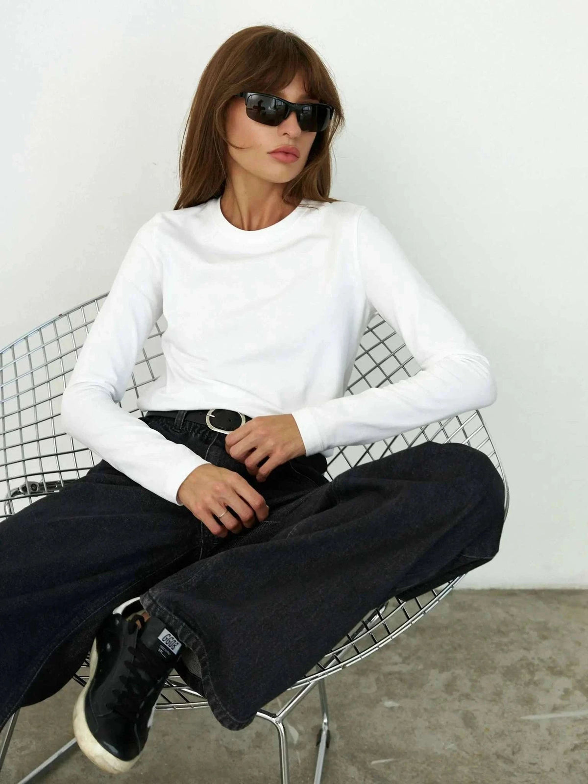 Women’s Loose Cotton Everyday T-Shirt – Soft Casual O-Neck Tee-Light Green / L