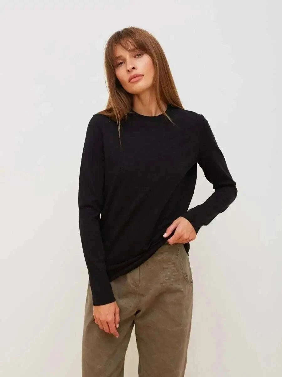 Women’s Loose Cotton Everyday T-Shirt – Soft Casual O-Neck Tee-Light Green / L