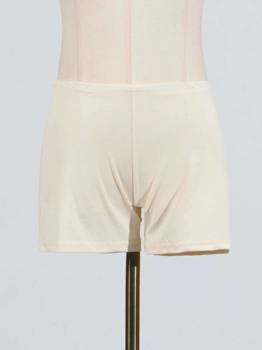 Women's Loose Lace-Up Patchwork Dress-APRICOT / XL