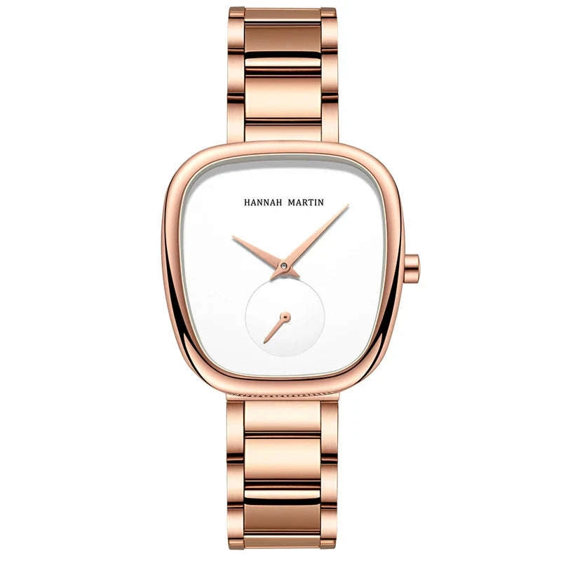 Women's Quartz Wristwatch in Rose Gold Oval Barrel Design-1251B-WFF-TZ / United States
