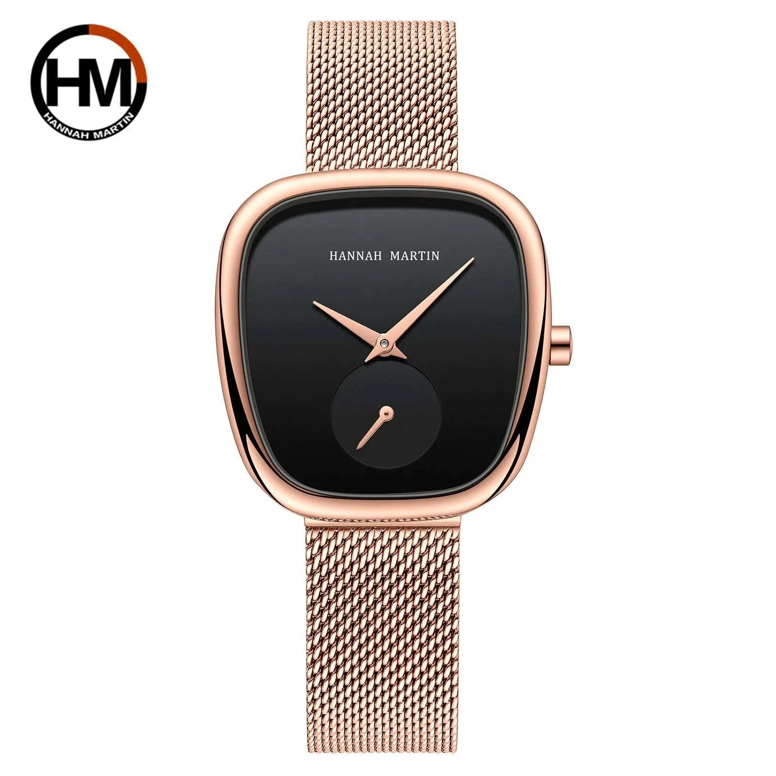Women's Quartz Wristwatch in Rose Gold Oval Barrel Design-1251B-WFF-TZ / United States