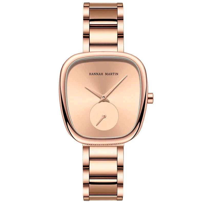 Women's Quartz Wristwatch in Rose Gold Oval Barrel Design-1251B-WFF-TZ / United States