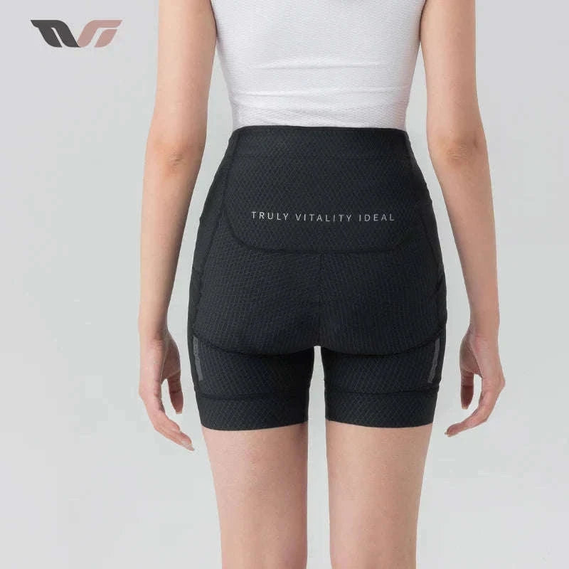 Women’s Quick-Dry Cycling Shorts Breathable Anti-Sweat Bike Shorts-YDDK004 / Asia XXL (EU XL)