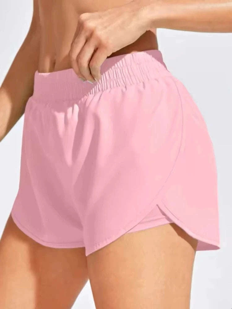 Women's Seamless Yoga Shorts-S / Black