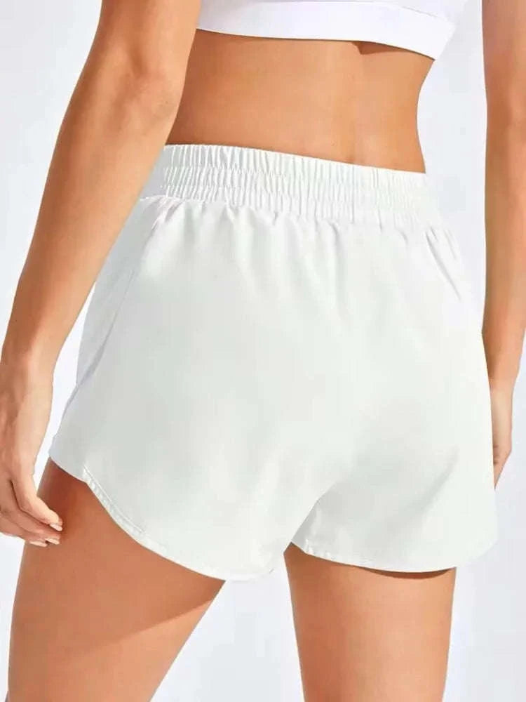 Women's Seamless Yoga Shorts-S / Black