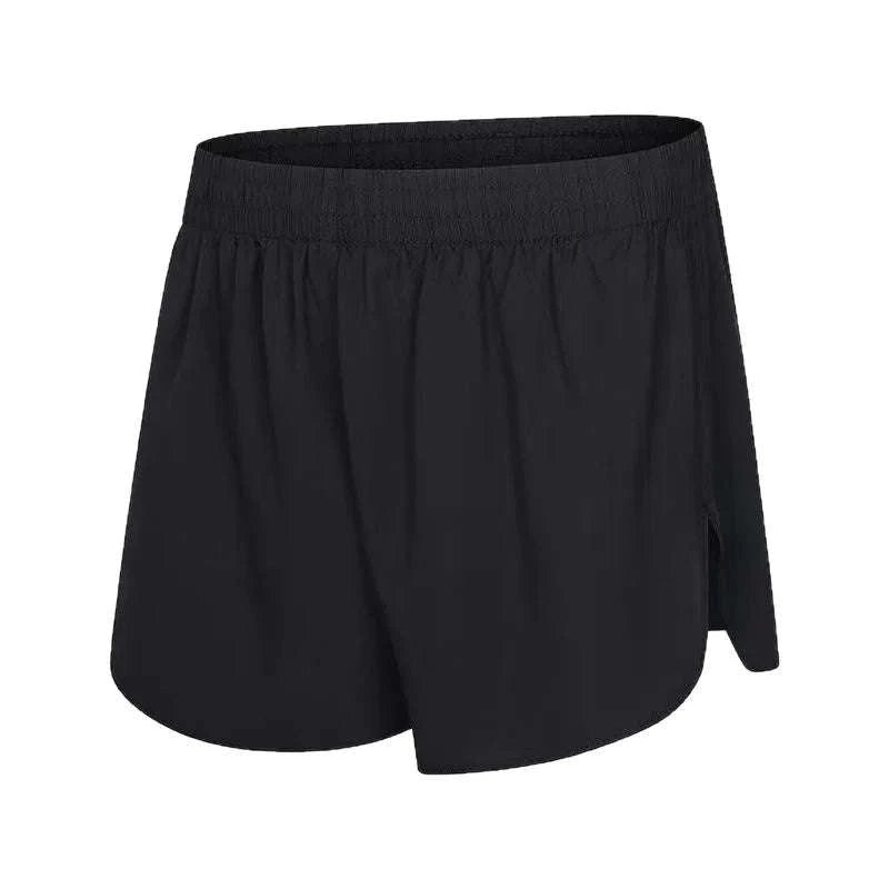 Women's Seamless Yoga Shorts-S / Black