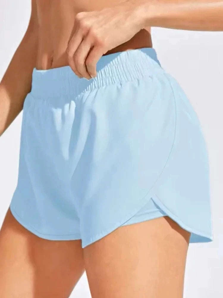 Women's Seamless Yoga Shorts-S / Black