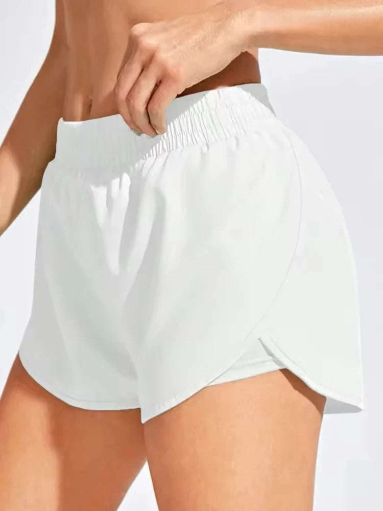 Women's Seamless Yoga Shorts-S / Black