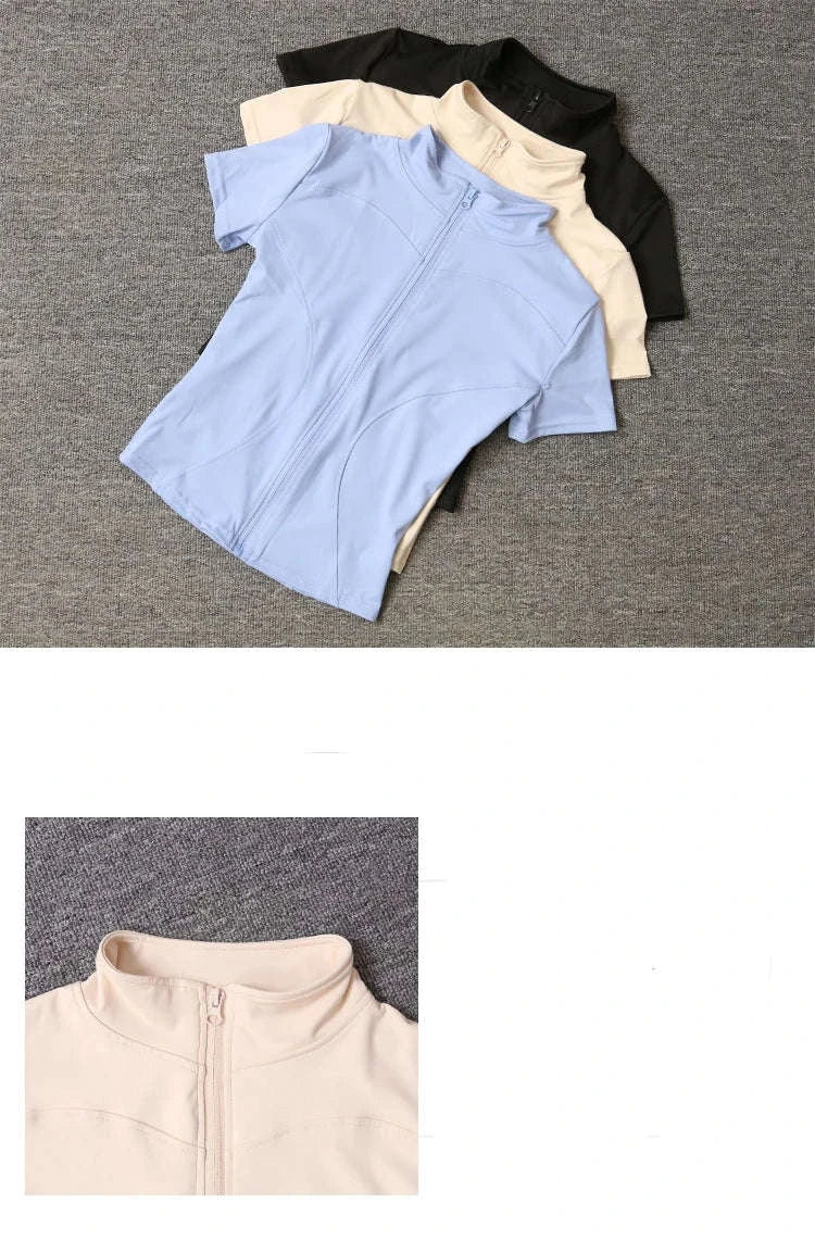 Women’s Slim Fit Quick-Drying Sportswear Set-Ivory / S