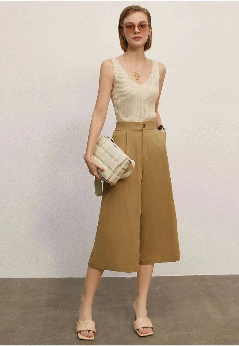 Women’s Slim Fit V-Neck Camisole Top for Office and Summer Wear-green / M