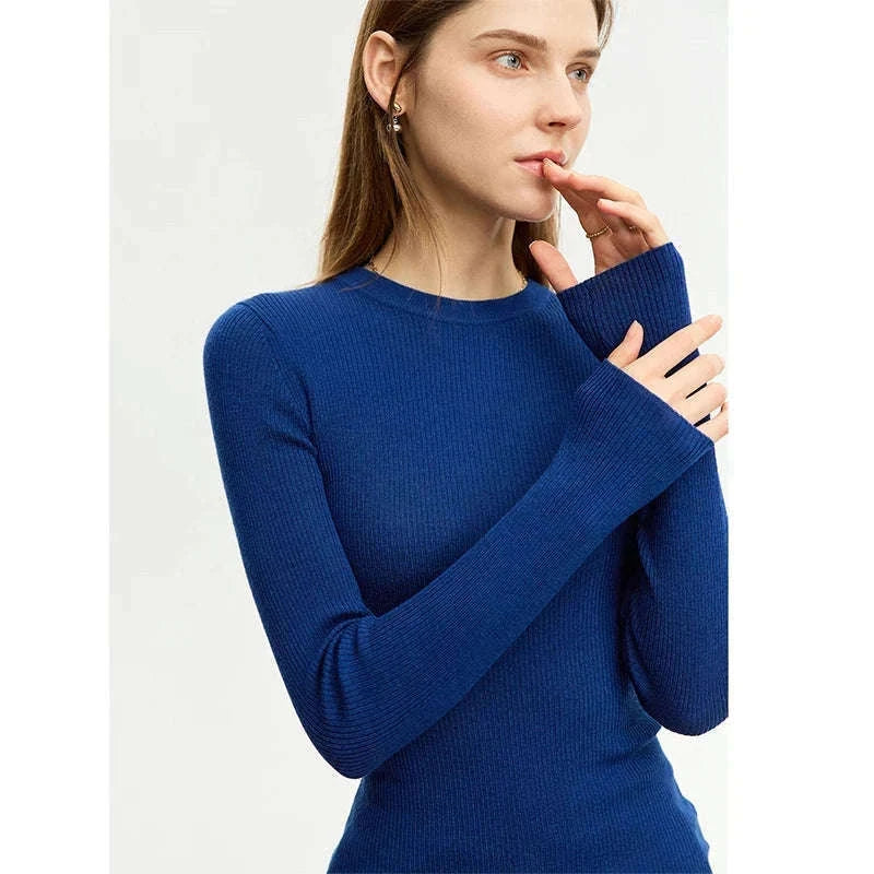 Women’s Slim Fit Wool Turtleneck Sweater – Soft Stretch Winter Pullover-coffee12323075 / M