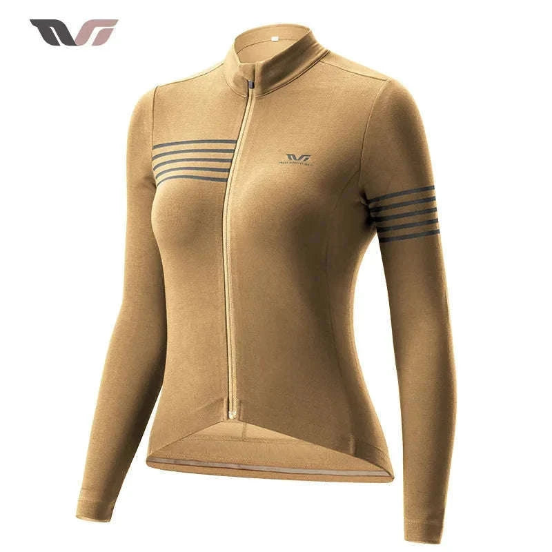 Women’s Windproof Thermal Cycling Jacket for Spring & Autumn Rides-YPW065-3 / Asian L(EUR M)