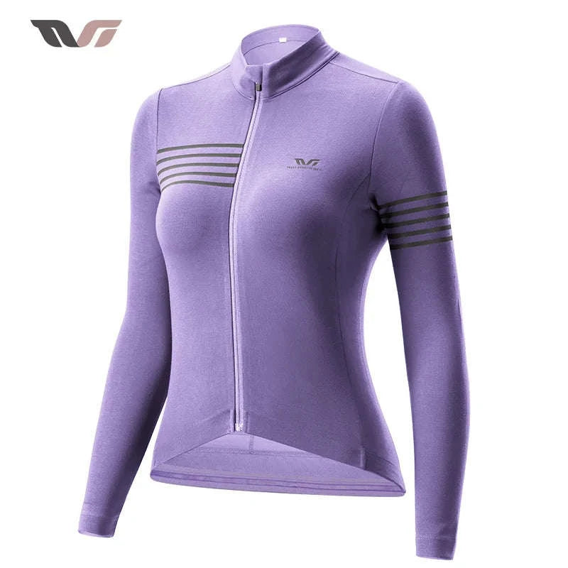 Women’s Windproof Thermal Cycling Jacket for Spring & Autumn Rides-YPW065-3 / Asian L(EUR M)