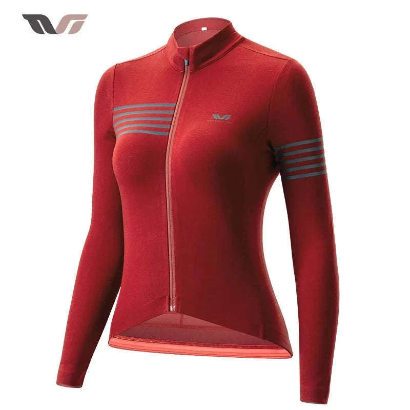 Women’s Windproof Thermal Cycling Jacket for Spring & Autumn Rides-YPW065-3 / Asian L(EUR M)