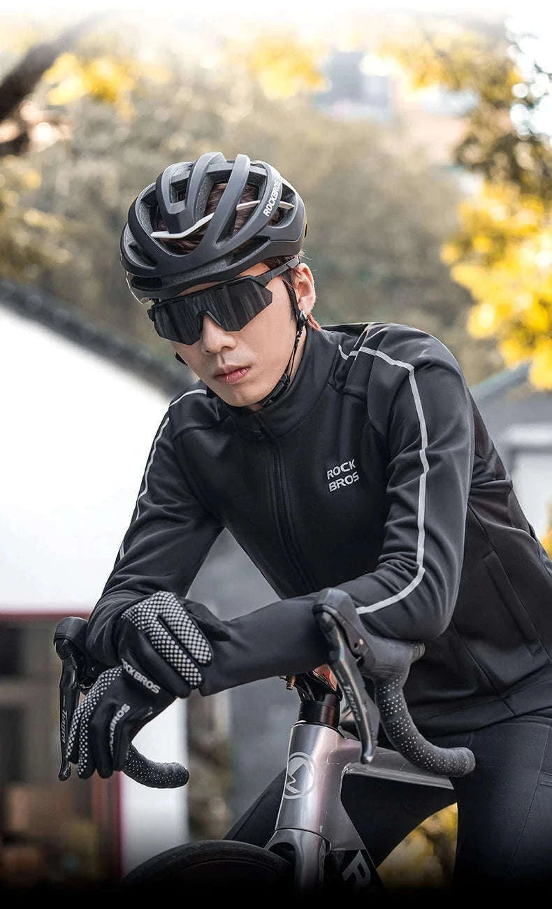 Women’s Winter Cycling Jacket with Fleece Lining and Windproof Design-YPW057 / Asian XXXL(EUR XXL)