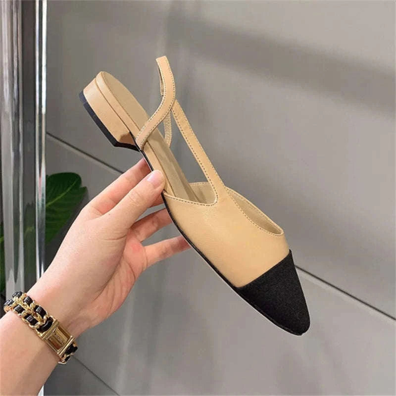 Women Sandals Non-Slip Soft Low Heel Slip-On-black 2cm / 39