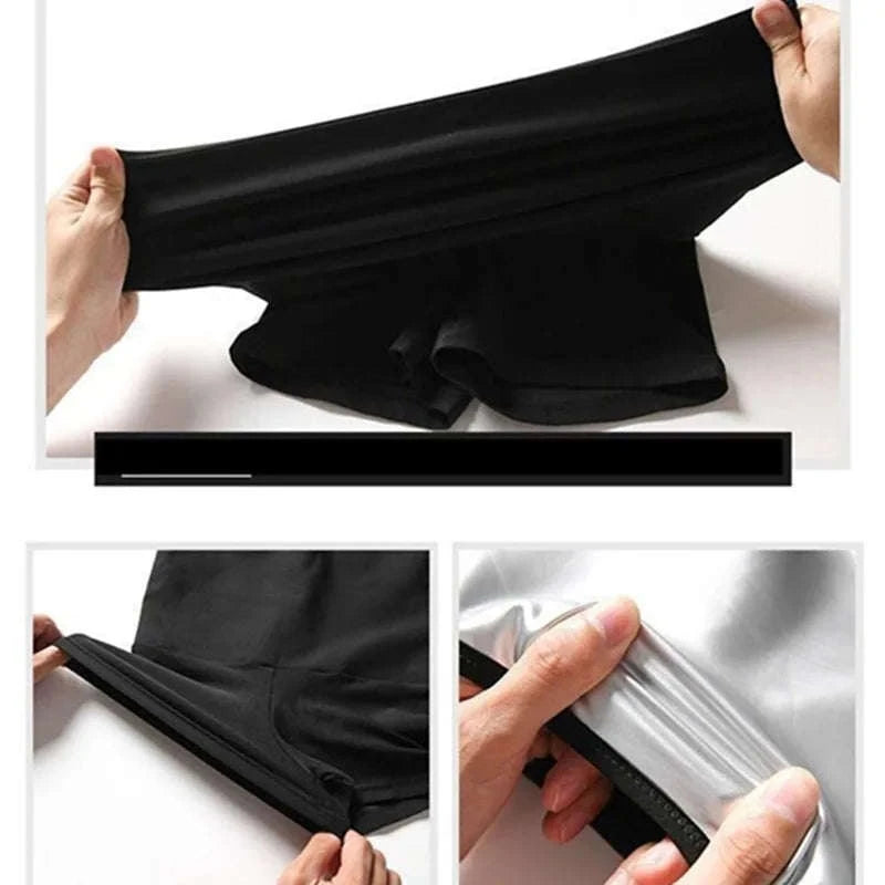 Women Sauna Sweat Pants – Thermo Slimming Body Shaper Leggings-black / L 60-80kg